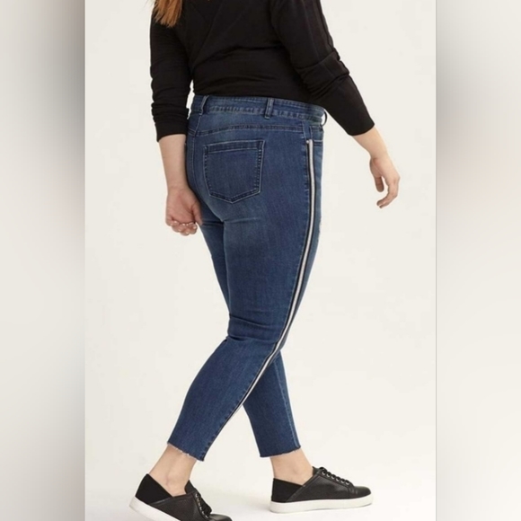 Penningtons Love & Legend Silver Side Stripe Distressed Skinny Slim Jean… - Picture 3 of 4